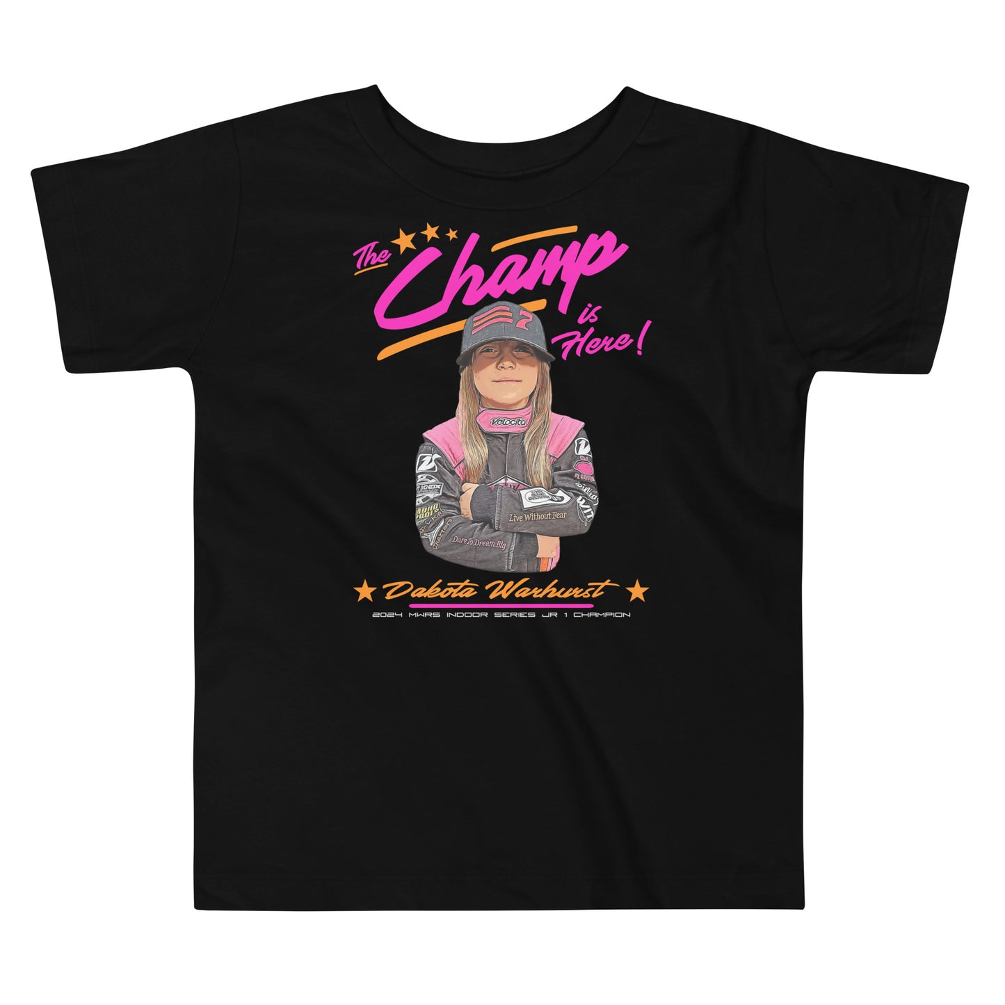 Dakota Warhurst "The Champ is Here!" Toddler Short Sleeve Tee