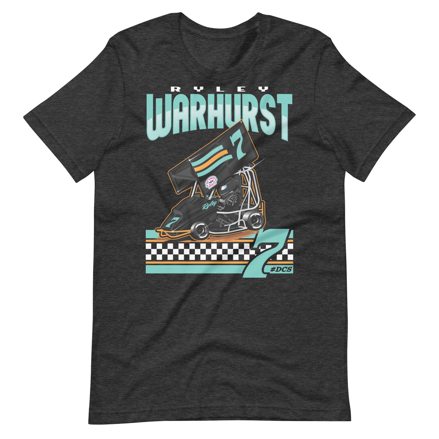 Ryley Warhurst 2024 Outlaw Kart Tee- Dark Gray Heather