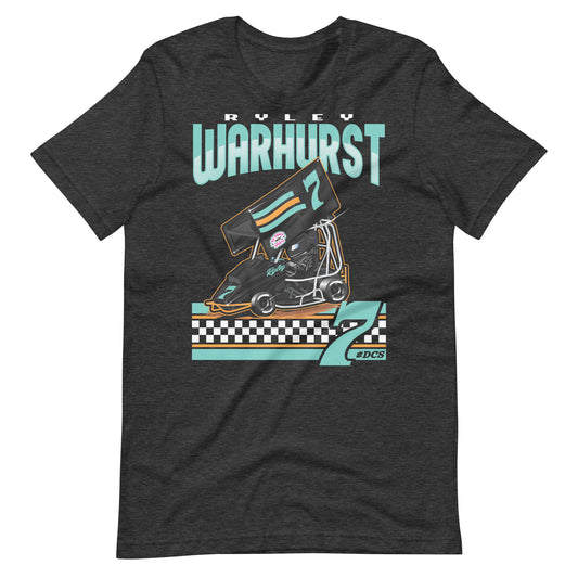 Ryley Warhurst 2024 Outlaw Kart Tee- Dark Gray Heather