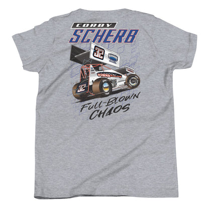 Corby Scherb 2023 Youth "Full Blown Chaos" Shirt